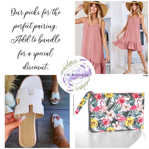 Flamingo floral large tote bag - Picture 2 of 7